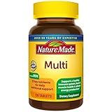 Nature Made Multivitamin Tablets with Iron, Multivitamin for Women and Men for Daily Nutritional Support, 130 Tablets, 130 Day Supply