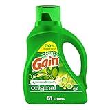 Gain + Aroma Boost Liquid Laundry Detergent, Original Scent, 61 Loads, 88 fl oz, HE Compatible