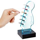 Light Up Guitar Pick Holder – 7-Color Changing LED Pick Storage Display & Night Light – USB Powered Novelty Room Decor, Holds 6 Picks – Cool Guitar Gift for Men, Musicians & Guitarists