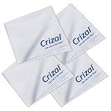Crizal Microfiber Cleaning Cloth for Glasses, 4 Pack | The Best Microfiber Cleaning Clothes for Crizal Anti Reflective Coated Lenses and Eyeglasses Lenses