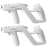 Zapper Light Gun Attachment Compatible for Nintendo Wii Remote Nunchuk Wireless Links Remote Controller Shoot Games Wii u Zapper Gun Shooting Game Nintendo Hunting Guns for Wii Gamepad