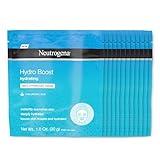 Neutrogena Hydro Boost Moisturizing & Hydrating 100% Hydrogel Sheet Mask, Face Mask for Dry Skin with Hyaluronic Acid, Gentle & Non-Comedogenic, 1 oz, 12 Pack