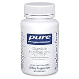 Pure Encapsulations Digestive Enzymes Ultra - Vegetarian Digestive Enzyme Supplement to Support Protein, Carb, Fiber, and Dairy Digestion* - 90 Capsules