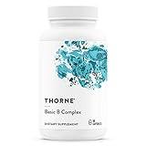 THORNE Basic B-Complex - Tissue-Ready Vitamin B Complex Supplement with Choline - Supports Cellular Energy Production, Brain Health & Red Blood Cell Formation - Gluten-Free, Dairy-Free - 60 Capsules