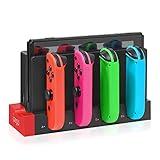 Charging Dock Station for Joycon Nintendo Switch & OLED - Charges Up to 4 Controllers, Compatible with Switch and Switch OLED Model