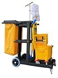 Simpli-Magic 79191 Janitorial Cart, Commercial, Black