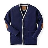 Hope & Henry Boys' Cardigan Sweater (XX-Small) Navy