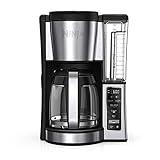 Ninja 12-Cup Programmable Coffee Brewer, 2 Brew Styles, Adjustable Warm Plate, 60oz Water Reservoir, Delay Brew - Black/Stainless Steel