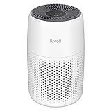 LEVOIT Air Purifiers for Bedroom Home, 3-in-1 Filter Cleaner with Fragrance Sponge for Better Sleep, Filters Smoke, Allergies, Pet Dander, Odor, Dust, Office, Desktop, Portable, Core Mini-P, White