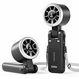 Diveblues Portable Handheld Turbo Fan, 5 Gear Wind, Battery Operated, Up to 12 Working Hours, 3 IN 1 Hand Fan with Air Turbo Tech Cooling Fan for Outdoor Activities, Travel, Working