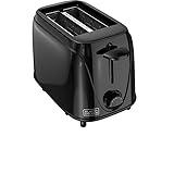 BLACK+DECKER 2-Slice Toaster with Toast Shade Selector, Removable Crumb Tray, and Auto Shut-Off