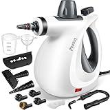 Phueut Pressurized Handheld Multi-Surface Natural Steam Cleaner with 12 pcs Accessories, Multi-Purpose Steamer for Home Use, Steamer for Cleaning Floor, Upholstery, Grout and Car
