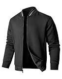 SAVKOOV Mens Loose Fit Lightweight Jacket Casual Stylish bomber Jacket