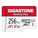 GIGASTONE 256GB Micro SD Card, Gaming Plus, MicroSDXC Memory Card for Nintendo, Wyze, GoPro, Dash Cam, Security Camera, 4K Video Recording, UHS-I A1 U3 V30 C10, up to 100MB/s, with Adapter