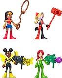 Fisher-Price Imaginext DC Super Friends Toys Rivals Figure Set with Wonder Woman Harley Quinn & Poison Ivy for Pretend Play Kids Ages 3+ Years