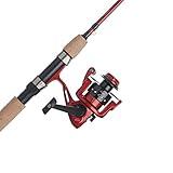 Berkley Cherrywood HD Spinning Reel and Fishing Rod Combo,Red
