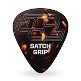 D'Addario Accessories Joe Satriani Satch Grip Picks - Guitar Picks for Acoustic Guitar, Electric Guitar, Bass Guitar - Anti-Slip DuraGrip - Extra Heavy (1.25mm), 5 Pack