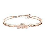 KUIYAI Flower Charm The Flower That Blooms in Adversity is The Most Rare and Beautiful of All Princess Bracelet Jewelry (RG Bracelet)