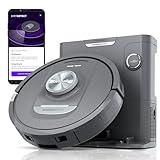 Shark PowerDetect Self-Empty Robot Vacuum with NeverStuck Technology, Auto Deep-Clean Carpets & Hardfloors, XL 60 Day Capacity HEPA Bagless Base Neutralizes Odors, for Pet Hair, Black (AV2820AE)