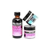 Mia Secret SECRET 2oz LIQUID MONOMER + 1oz CLEAR + 1oz PINK ACRYLIC POWDER NAIL ART