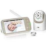 Infant Optics DXR-8 PRO Video Baby Monitor, 720P HD Resolution 5" Display, Patented A.N.R. (Active Noise Reduction), No WiFi, Pan Tilt Zoom, and Interchangeable Lenses