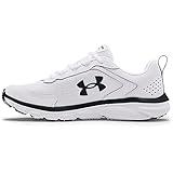 Under Armour Mens Charged Assert 9 Marble Running Shoe, White(101 Black, 11.5 US