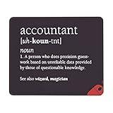 Novelty Accounting Mousepad Accountants Mouse Pad - Accountant Accounting Gift Mug Cup Mousemat 9.2 Inch Mouse Mats Colleague Gifts Funniest