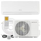 ROVSUN 9000 BTU Mini Split AC/Heating System with Inverter, 19 SEER 115V Energy Saving Ductless Split-System Air Conditioner with Pre-Charged Condenser, Heat Pump, Remote Control & Installation Kit