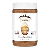 Justin's Vanilla Almond Butter, Gluten-free, Non-GMO, Vegan, Sustainably Sourced, 16 Ounce Jar
