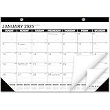 GuassLee Desk Calendar 2025-18 Months Academic Calendar 17" × 11.5" Desktop Calendar from Jan. 2025 to Jun. 2026 with Julian Date for Home School Office Desk Top Organizing