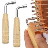 2 PACK Piano Tuning Wrench Universal L-Shape Tuning Wrench Professional Melody Harp Tuning Tool Music Instrument Tuning Wrench for Lyre Harp & Other Small Stringed Instruments