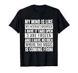 My mind is like my web browser. T-Shirt