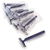 Freshscent (144 Pack) Individually Wrapped Twin Blade Razors with Clear Safety Cap, Disposable, Bulk Packed, Sold by the Case, unisex