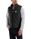 Carhartt mens Rain Defender Relaxed Fit Lightweight Insulated Vest Outerwear, Black, XX-Large US