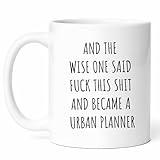 Became A Urban Planner Mug - City Design Inspiration Coffee Cup - Funny Gift For City Planners - Community Development Novelty Drinkware - 11oz Ceramic Mug For Urban Living