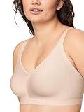 Warner's Women's Easy Does It Underarm Smoothing with Seamless Stretch Wireless Lightly Lined Comfort Bra RM3911A, Butterscotch, Large