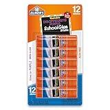 Elmer's Disappearing Purple School Glue Sticks, Washable, 6 Grams, 12 Count