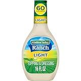 Hidden Valley Original Ranch Light Salad Dressing and Topping, 16 Ounce Bottle (Package May Vary)