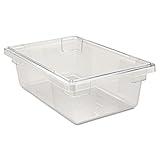 Rubbermaid Commercial Products Polycarbonate Food Storage Box/Tote, 3.5 Gallon, Clear, for Restaurant/Kitchen/Cafeteria