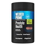Weider Prime Prostate Health for Men, Saw Palmetto, Dual Action with N.O. Boost, Promotes Flow and Normal Frequency, 60 Veggie Capsules