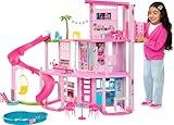 Barbie DreamHouse, Doll House Playset with 75+ Pieces Including Toy Furniture & 3-Story Pool Slide, Pet Elevator & Puppy Play Areas