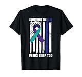 Support Blue Lives Police Suicide Awareness Law Enforcement T-Shirt