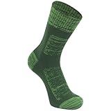 Agdkuvfhd Waterproof Socks for Men, Neoprene Breathable Seamless Anti Blister Wading Hiking Cycling Fishing Climbing Crew Socks 1 Pair (Green, Medium)