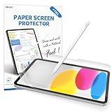 XIRON 2 PACK Paper Screen Protector for iPad 10th Generation 2022(10.9 Inch), Matte PET Film for iPad 10.9-inch (10th generation), Write and Draw Like on Paper, Anti-Glare Screen Protector