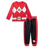 Hasbro Power Rangers Boys 2 Piece Long Sleeve Shirt and Pants Set for Big Kids