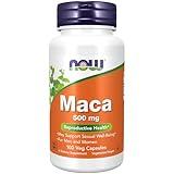 NOW Foods Supplements, Maca (Lepidium meyenii) 500 mg, For Men and Women, Reproductive Health*, 100 Veg Capsules