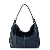 The Sak Los Feliz Hobo in Leather, Lined, Roomy Shoulder Purse, Indigo