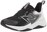 New Balance Kid's Rave Run V2 Lace-up Sneaker, Black/White, 4.5 Big Kid