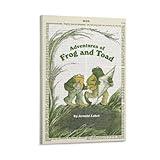 Book Cover 'Frog And Toad' Book Poster Print Kids Room Children's Book Wall Art Gift Classroom Wall Canvas Painting Posters And Prints Wall Art Pictures for Living Room Bedroom Decor 12x18inch(30x45c