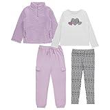 BTween Girls 4 Pack Fashion Wardrobe Essentials,Trendy Versatile Clothing Sets for Kids, Orchd, Size 10